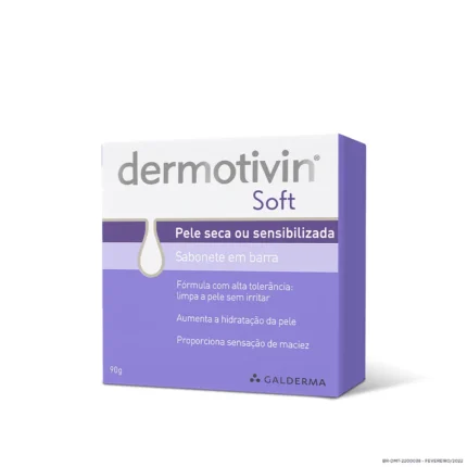 Sabonete em Barra Dermotivin Soft Pele Seca ou Sensibilizada com 90g